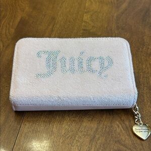 Juicy Couture Light Pink Wallet with Heart Charm